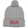 Pacific Headwear Silver Beanie - USA