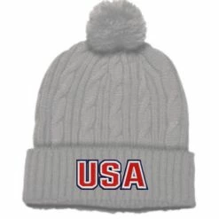 Pacific Headwear Silver Beanie - USA