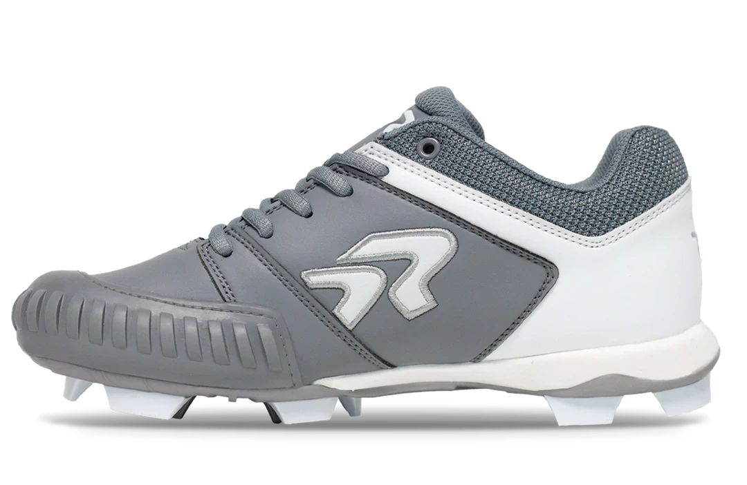 Ringor Flite Cleat - Pitching Toe Molded Charcoal/White 1 Ringor Flite Cleat - Pitching Toe Molded Charcoal/White
