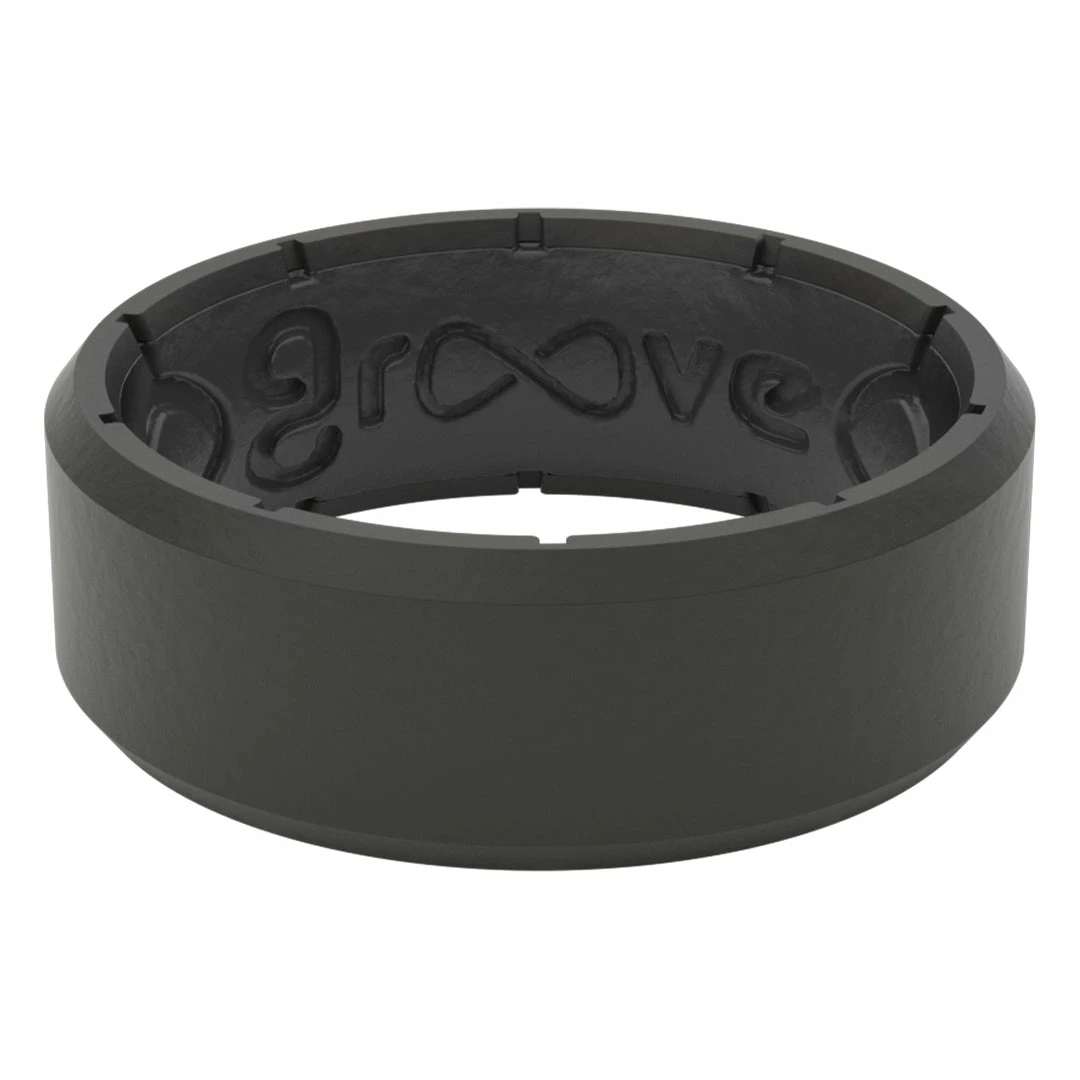 Groove Life Edge Black- Men's Silicone Ring 1 Groove Life Edge Black- Men's Silicone Ring