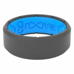 Groove Life Edge Deep Stone Grey-Men's Silicone Ring