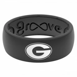 Groove Life College Georgia Black Logo Ring