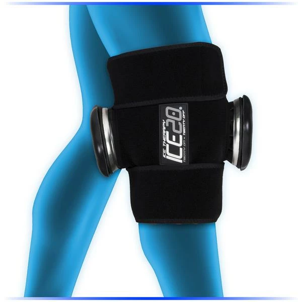 Ice20 Double Knee Compression Wrap 1 Ice20 Double Knee Compression Wrap