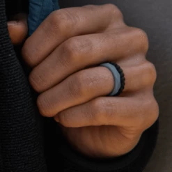 Women's QALO Stackable Silicone Ring Set - Luna