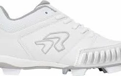 Ringor Flite Cleat - Pitching Toe Molded White/Silver