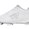 Ringor Flite Softball Cleats - Molded White/Silver