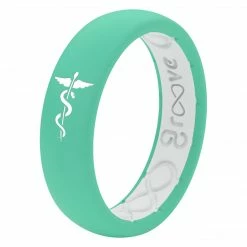 Groove Life Hero - Medical Seafoam Thin Silicone Ring