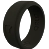 QALO Men's Step Edge Silicone Ring - Black Accessories