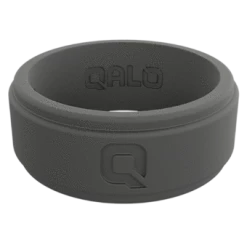 QALO Men's Step Edge Silicone Ring - Charcoal Accessories
