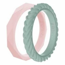 Women's QALO Stackable Silicone Ring Set - Wildflower