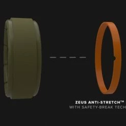 Groove Life Zeus Edge Deep Stone Grey- Men's Silicone Ring 7 Groove Life Zeus Edge Deep Stone Grey- Men's Silicone Ring