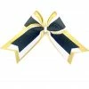 Nooga Bows Triple Ribbon Layered Hair Bow - Vegas Gold, White, Black Glitter