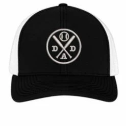 Pacific Headwear Snapback Hat - Softball & Baseball Dad Circle With Bats