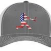 Pacific Headwear Trucker FLEXFIT® Hat - American Flag Batter