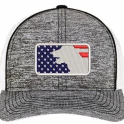 Pacific Headwear Snapback Hat - American Flag With Dog