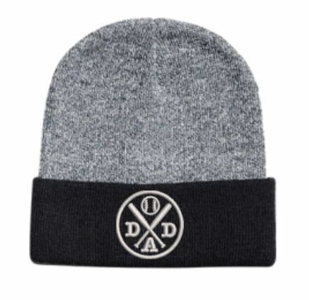 Pacific Headwear Beanie- Dad Circle Bat Design 1 Pacific Headwear Beanie- Dad Circle Bat Design