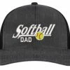 Pacific Headwear Snapback Hat: Softball Dad