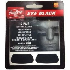 Accessories RAWLINGS EYE BLACK STICKERS- BLACK