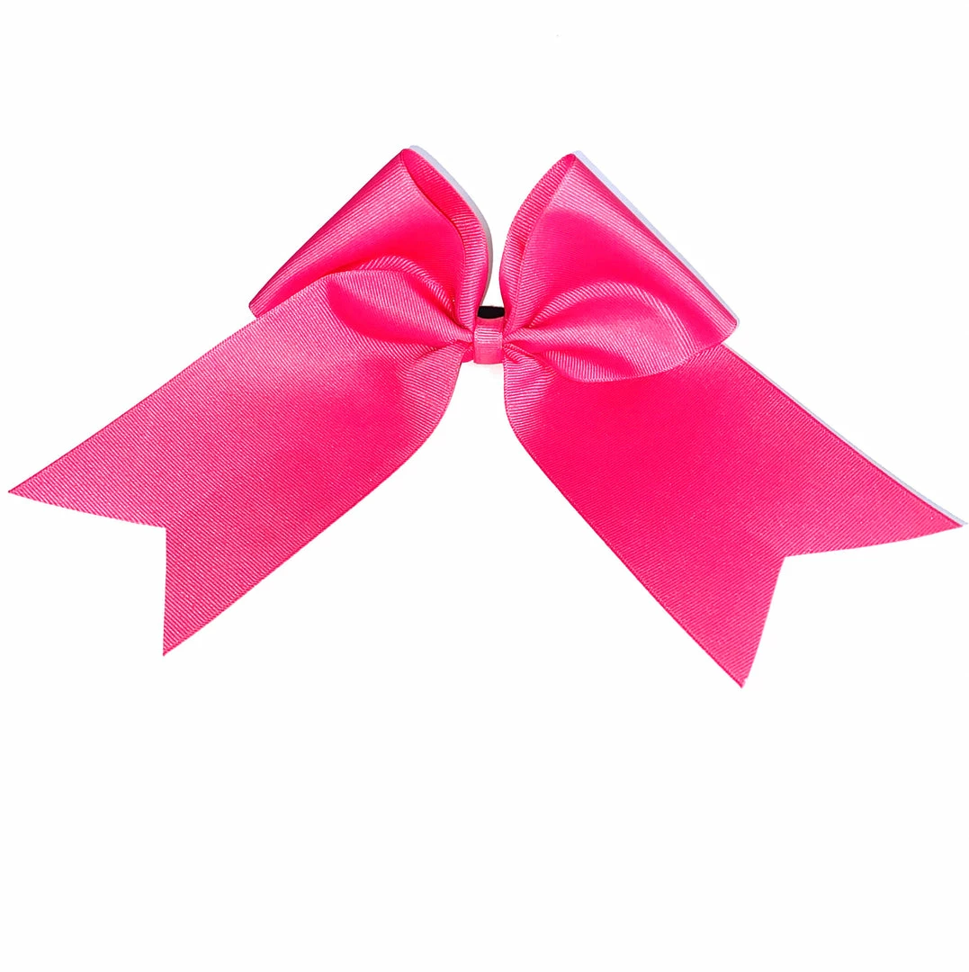 Nooga Bows Single Ribbon Hair Bow- Hot Pink 1 Nooga Bows Single Ribbon Hair Bow- Hot Pink