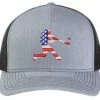 Pacific Headwear Snapback Hat - American Flag Batter