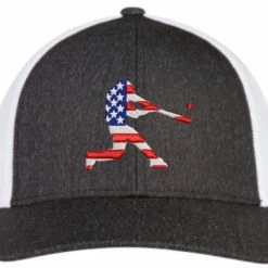 Pacific Headwear Flexfit Hat- American Flag Batter