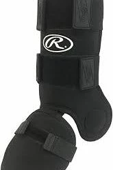 Rawlings Adult Baseball/Softball Leg Guard Black