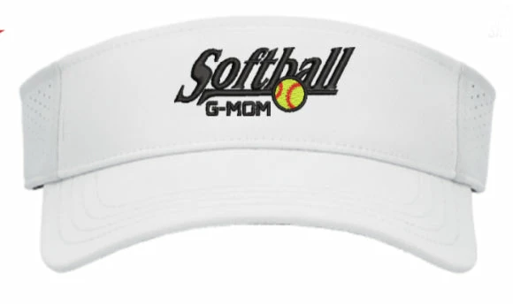 Pacific Headwear Perforated Coolcore® Visor- Softball G-Mom Pre-Order 1 Pacific Headwear Perforated Coolcore® Visor- Softball G-Mom Pre-Order