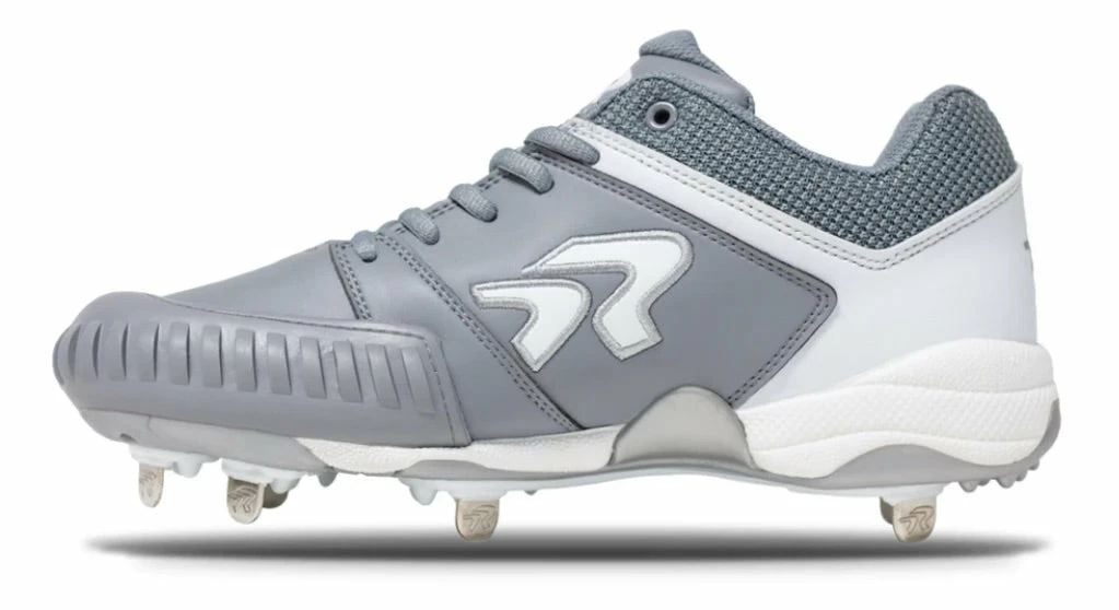 Ringor Flite Womens Softball Spikes - Pitching Toe Charcoal/White 1 Ringor Flite Womens Softball Spikes - Pitching Toe Charcoal/White