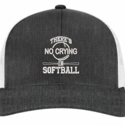Pacific Headwear Heather Snapback Hat: There’s No Crying In Softball