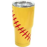 TOP GEAR ATHLETICS Softball Tumbler Cup 30oz Fan Gear